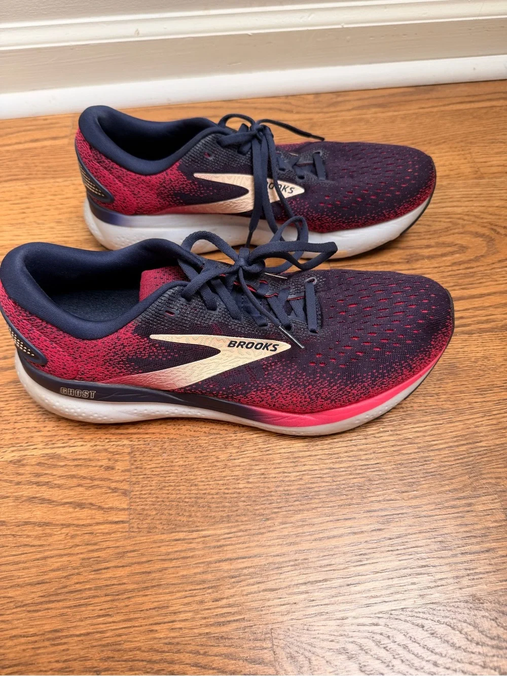 Brooks Womens Ghost 16 - Peacoat/Raspberry/Apricot Womens 10